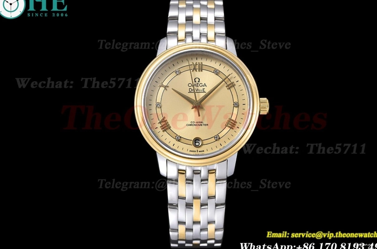 De Dial Ville YG 32.7mm MY8215 Prestige Ladies Gold GDF SS 0228